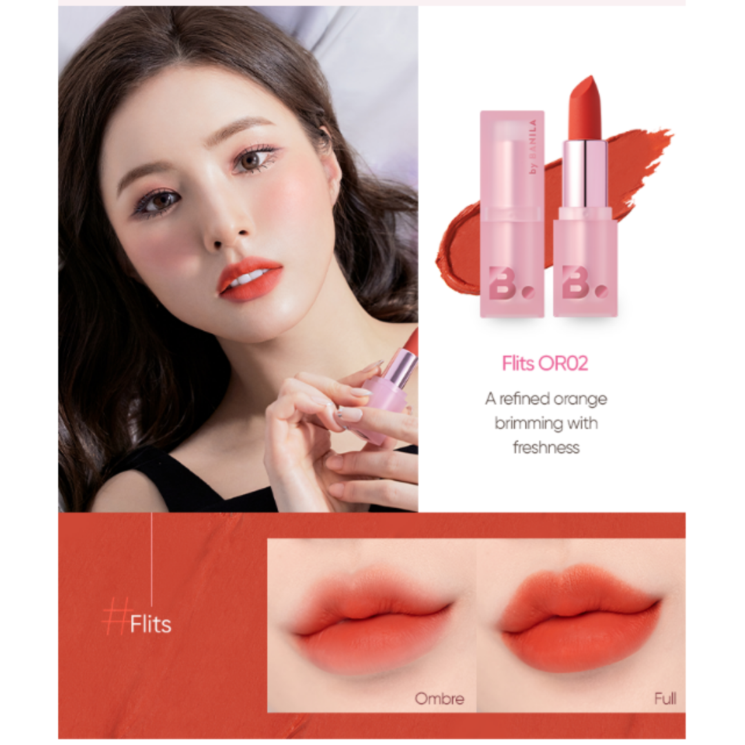 B. by BANILA Velvet Blurred Veil Lipstick (NEW Blooming Petal Edition ...